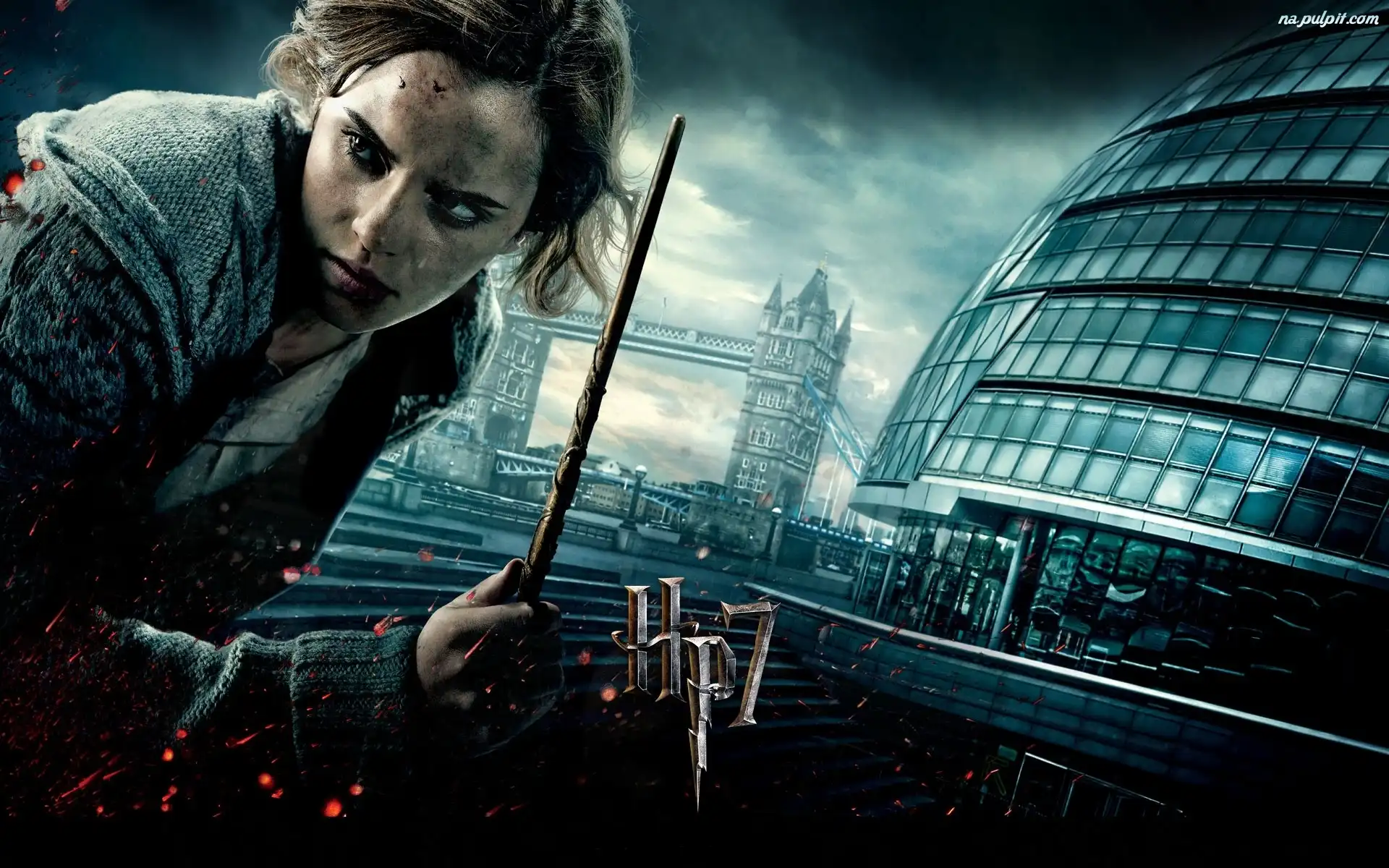 Harry Potter Tapeta Na Komputer - Różdżka, Harry Potter, Emma Watson, Londyn Na Pulpit